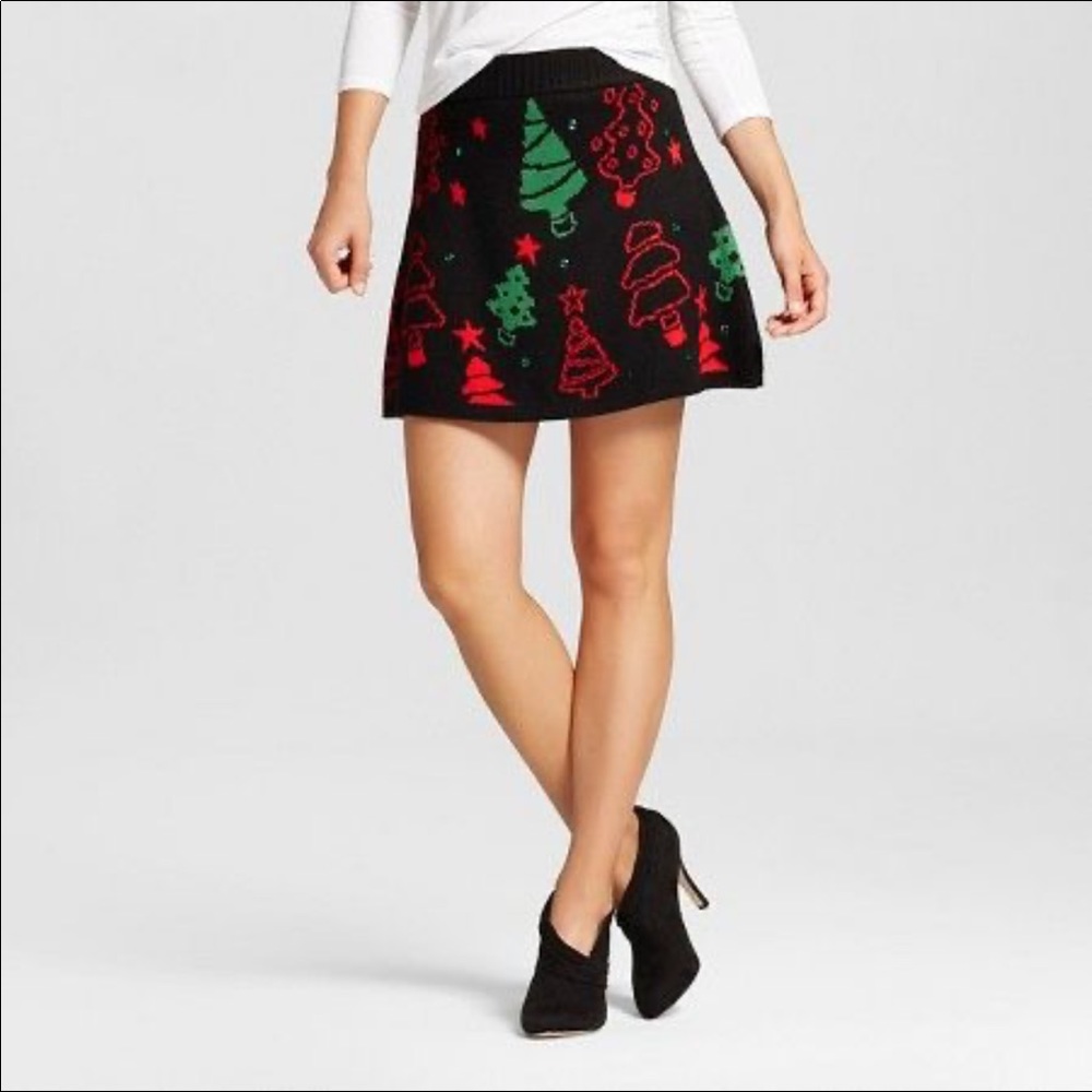 NWOT Christmas sweater skirt